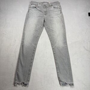 Adriano Goldschmied AG Farrah Ankle Women's Jeans sz 28R Gray  High Rise Skinny